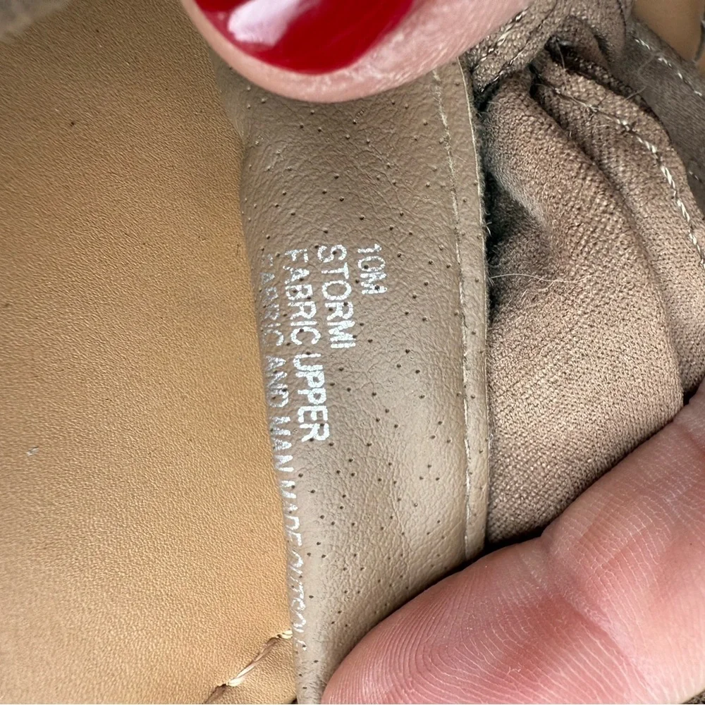 Altar’d State Women's Tan Bow Slide Sandals Size 10
